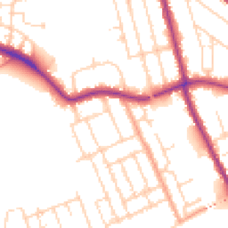 Daytime road noise heatmap for MK40 4DA