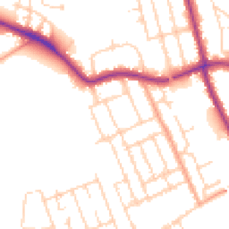 Daytime road noise heatmap for MK40 4DG