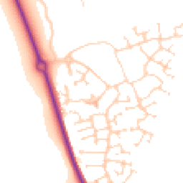 Daytime road noise heatmap for MK40 4GD