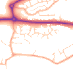 Daytime road noise heatmap for MK40 4PZ