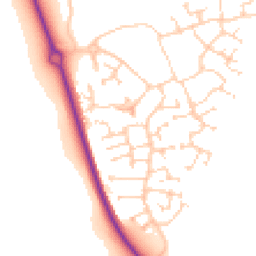 Daytime road noise heatmap for MK40 4SA
