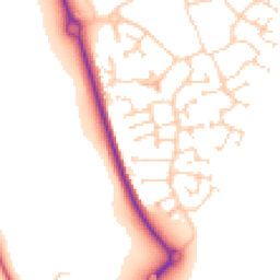 Daytime road noise heatmap for MK40 4SX