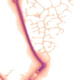 Daytime road noise heatmap for MK40 4TU