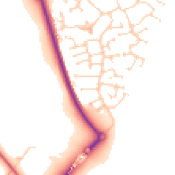 Daytime road noise heatmap for MK40 4TW
