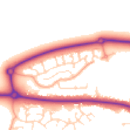 Daytime road noise heatmap for MK40 4UB