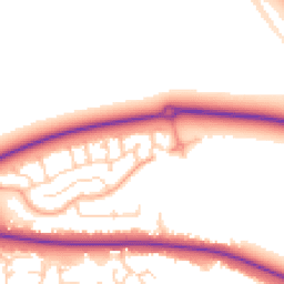 Daytime road noise heatmap for MK40 4UJ