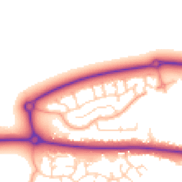 Daytime road noise heatmap for MK40 4UX