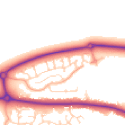 Daytime road noise heatmap for MK40 4UZ