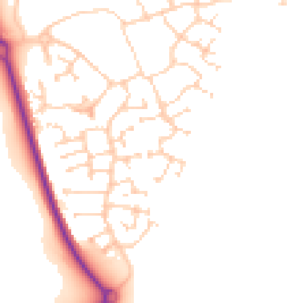 Daytime road noise heatmap for MK40 4WP
