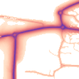 Daytime road noise heatmap for MK40 4XF