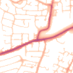 Daytime road noise heatmap for MK41 0AA