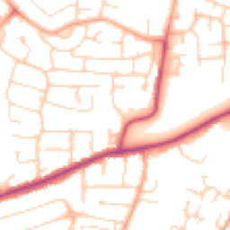 Daytime road noise heatmap for MK41 0AD
