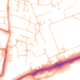 Daytime road noise heatmap for MK41 0AE