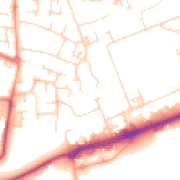 Daytime road noise heatmap for MK41 0AF