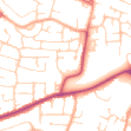 Daytime road noise heatmap for MK41 0AJ