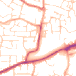 Daytime road noise heatmap for MK41 0AN