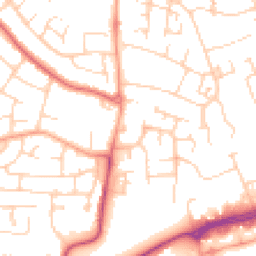 Daytime road noise heatmap for MK41 0AP