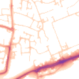 Daytime road noise heatmap for MK41 0AQ