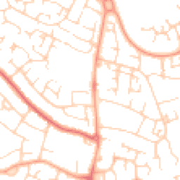 Daytime road noise heatmap for MK41 0AT