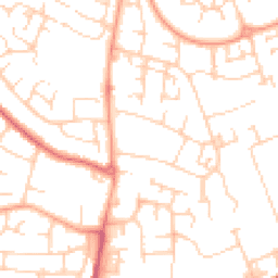 Daytime road noise heatmap for MK41 0AX