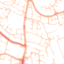 Daytime road noise heatmap for MK41 0BB