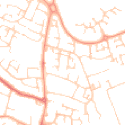 Daytime road noise heatmap for MK41 0BG