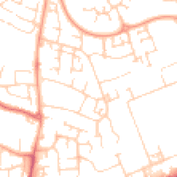 Daytime road noise heatmap for MK41 0BH