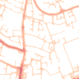 Daytime road noise heatmap for MK41 0BJ