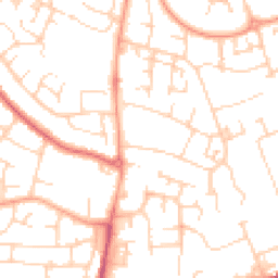 Daytime road noise heatmap for MK41 0BP