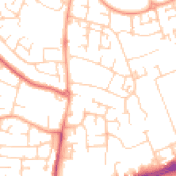 Daytime road noise heatmap for MK41 0BS
