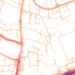 Daytime road noise heatmap for MK41 0BT
