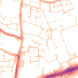 Daytime road noise heatmap for MK41 0BX