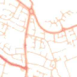 Daytime road noise heatmap for MK41 0BY