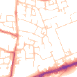 Daytime road noise heatmap for MK41 0DA