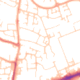 Daytime road noise heatmap for MK41 0DB