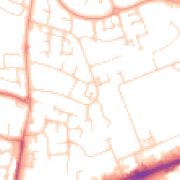 Daytime road noise heatmap for MK41 0DD