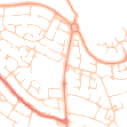 Daytime road noise heatmap for MK41 0DH