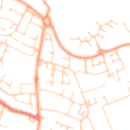 Daytime road noise heatmap for MK41 0DL