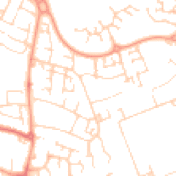 Daytime road noise heatmap for MK41 0DN