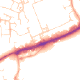 Daytime road noise heatmap for MK41 0EH