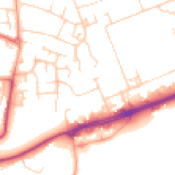 Daytime road noise heatmap for MK41 0EP