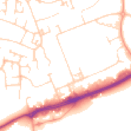Daytime road noise heatmap for MK41 0HU