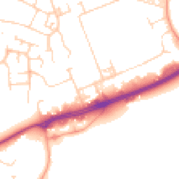 Daytime road noise heatmap for MK41 0LF