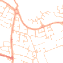 Daytime road noise heatmap for MK41 0NL