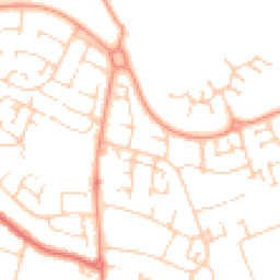 Daytime road noise heatmap for MK41 0NS