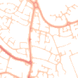 Daytime road noise heatmap for MK41 0PU