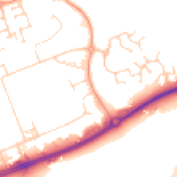 Daytime road noise heatmap for MK41 0QQ