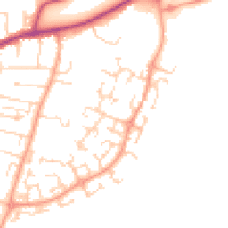 Daytime road noise heatmap for MK41 0SH