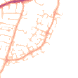 Daytime road noise heatmap for MK41 0SQ