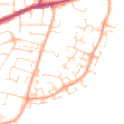Daytime road noise heatmap for MK41 0TS